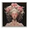 Stupell Industries Rococo Woman Opulent Ribbons Framed Giclee, design by Grotto Studios
